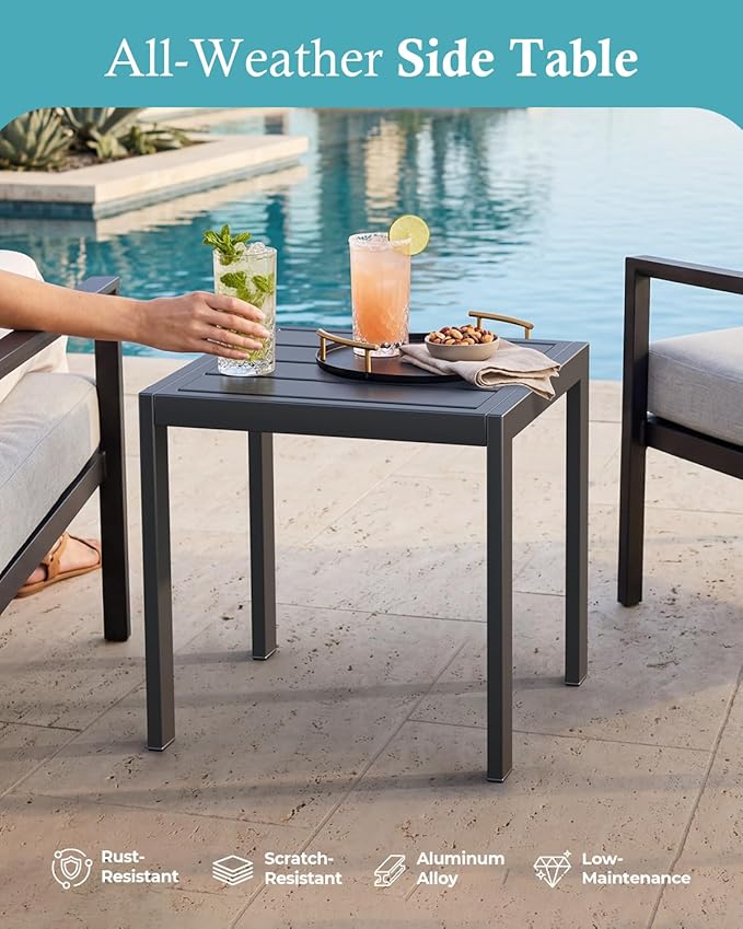 Ciokea Aluminum Foldable Lounge Chairs Set of 2 - Image 9