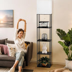 Large Floor Lamp with Shelves, 5-Tier Tall Floor lamp with - Image 9