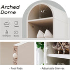 IFGET 67" Tall Arched Bookshelf, 8 Tiers Arch Bookcase - Image 3
