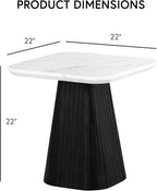 Furniture of America Coraly Modern 22-inch Square End Table - Image 2