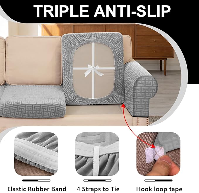 UNBBRRL Stretch Couch Seat Cushion Cover - Image 3