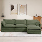 112'' Sectional Modular Cloud Couch, Oversized L Shaped 3 Seat Sofa - Image 7