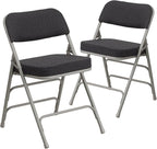 Flash Furniture 2 Pack HERCULES Series Premium Curved Triple Braced & Double by FlashFurniture