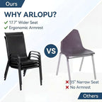 Arlopu 5 Piece Outdoor Patio Dining Set, Porch Furniture - Image 3