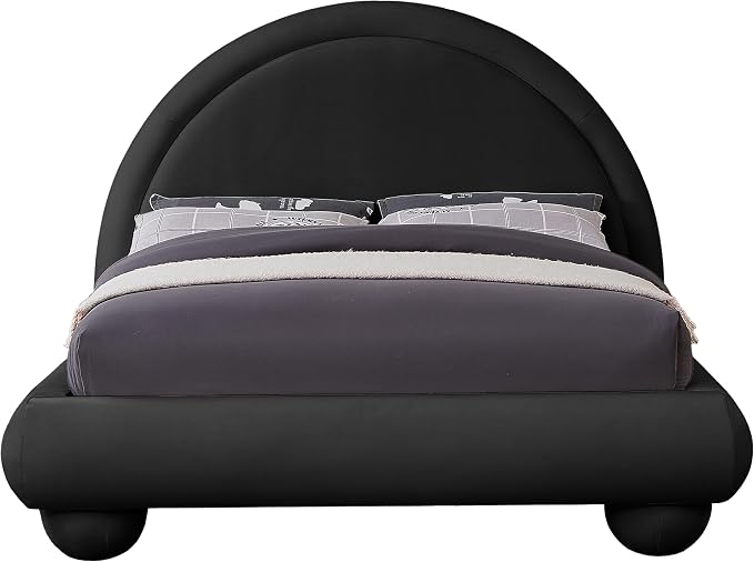 Meridian Furniture MadridBlack-K Madrid Collection Art Deco King Bed - Image 4