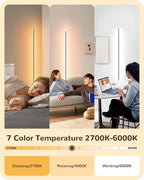 EDISHINE LED Corner Floor Lamp, Minimalist Dimmable Light - Image 2