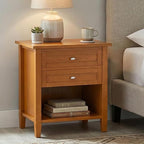 SIMPLIHOME Warm Shaker Bedside Table - Image 2