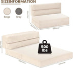 JUIKURY Folding Sofa Bed, Convertible Sleeper Chair - Image 2