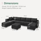 HONBAY Modular Sectional Sofa - Image 2