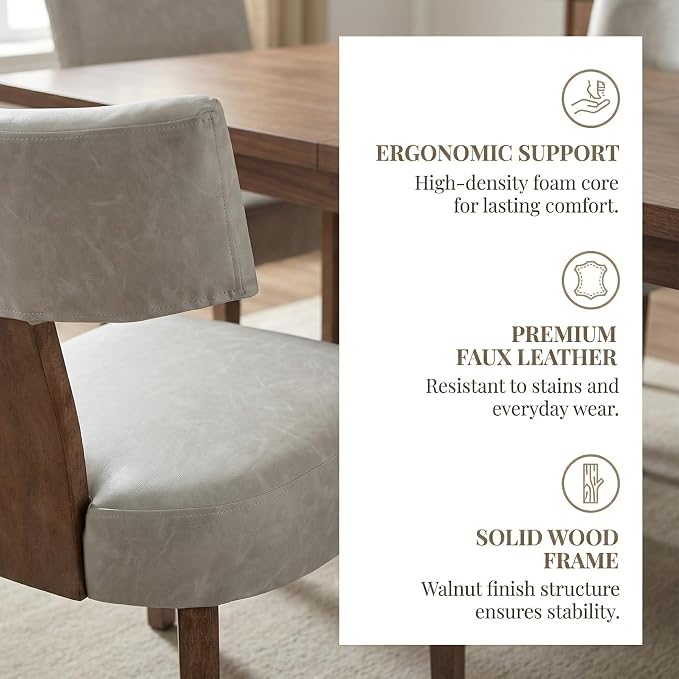 VESCASA Upholstered Dining Chairs - Image 4