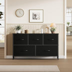 OLIXIS 5 Drawer Dresser for Bedroom, Closet Chest Organizer Furniture, TV Stand - Image 2