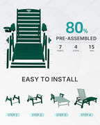 Patio Chaise Lounge Chair Outdoor - Image 6
