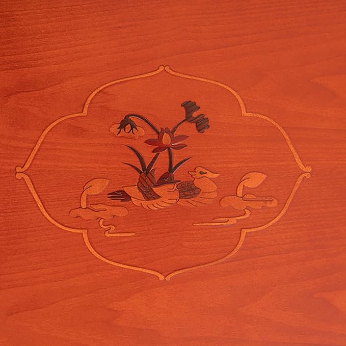 Folding Korean Dining/Tea Room Kang Low Wooden Table - Image 5
