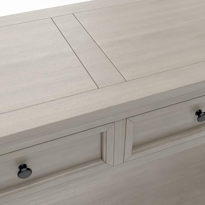 LKTART Solid Wood Console Table, Long Sofa Table Entryway Table - Image 9