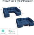 LINSY HOME Sectional Sleeper Sofa - Image 2
