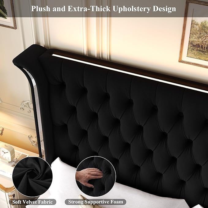 Keyluv Queen Smart LED Bed Frame - Image 6