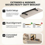 Fun Memories 60 Inch Fireplace Mantel Shelf, Deep Floating Shelves - Image 7