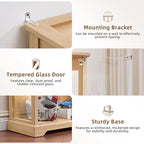 LELELINKY Farmhouse Display Cabinet Set of 2 - Image 6