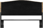 Crosley Furniture Serena Handwoven Natural Fiber Rattan Bed Headboard, Banana - Image 4