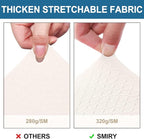 Smiry Waterproof Seat Covers for Dining Room Chairs Set of 2, Stretch Jacquard - Image 4