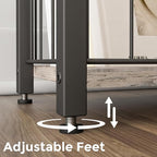 Homleke Narrow Side Table with Magazine Holder, Skinny End Table Perfect - Image 8