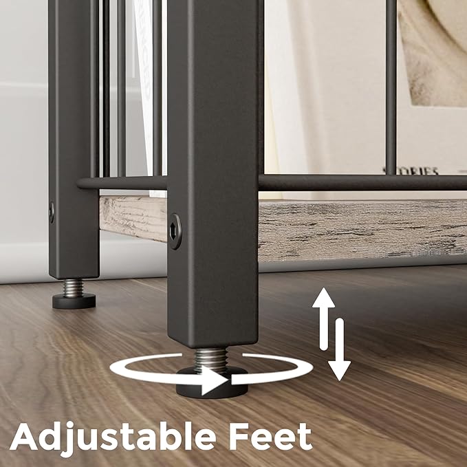 Homleke Narrow Side Table with Magazine Holder, Skinny End Table Perfect - Image 8