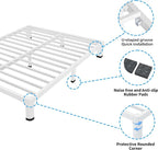 ROIL 4 Inch White Full Bed Frame - Image 5