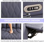 Power Reclining Sofa Set, Living Room Furniture Sets, Leather Recliner Loveseat - Image 5