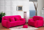 vctops 1-Piece Velvet Plush Stretch Loveseat Sofa Slipcover - Image 2