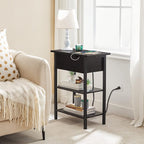 HOOBRO Side Table, Flip End Table - Image 2