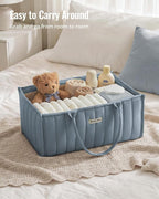 Blissful Diary Baby Diaper Caddy Organizer, Stylish Storage Basket - Image 5