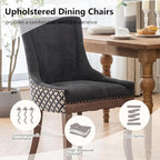 Modern Dining Chairs Set of 4, High Back Dining Chairs Side Chairs - Image 4