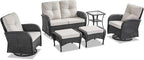 Belord 6 Pieces Wicker Patio Conversation Sets - Image 3