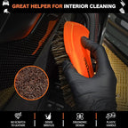 YeewayVeh 7PCS Car Interior Detailing Kit, Horse Hair Leather Brush - Image 3