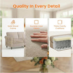 Living Room Sofa Sets 2 Piece, Modern 3 Seater Sofa and Loveseat Couch Sets - Image 4