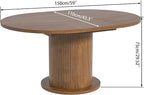 43.3 inch 59 inch Adjustable Size Round Dining Table - Image 8
