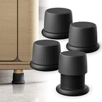 Adjustable Furniture Bed Risers, 1.6-2.6 inch Black, Durable Plastic Anti Slip by xuenair