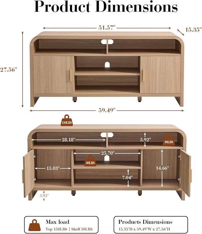 TV Stand for TVs Up to 65'' - Image 8