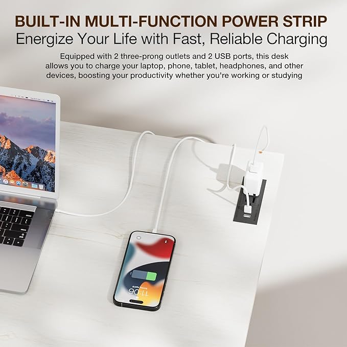TEMI Small Computer Desk Folding Table - Image 4