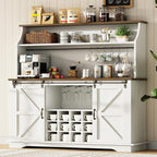 55 Inch Farmhouse Coffee Bar Cabinet by Revominca