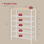 Tajsoon 6 Tier Shoe Rack Organizer - Image 3