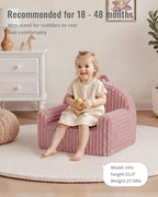 Blissful Diary Toddler Chair, Snuggly Soft Kids Sofa Chair, Supportive Toddler - Image 3