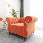 Mid-Century Sofa Chair, Velvet Accent Chair - Image 6
