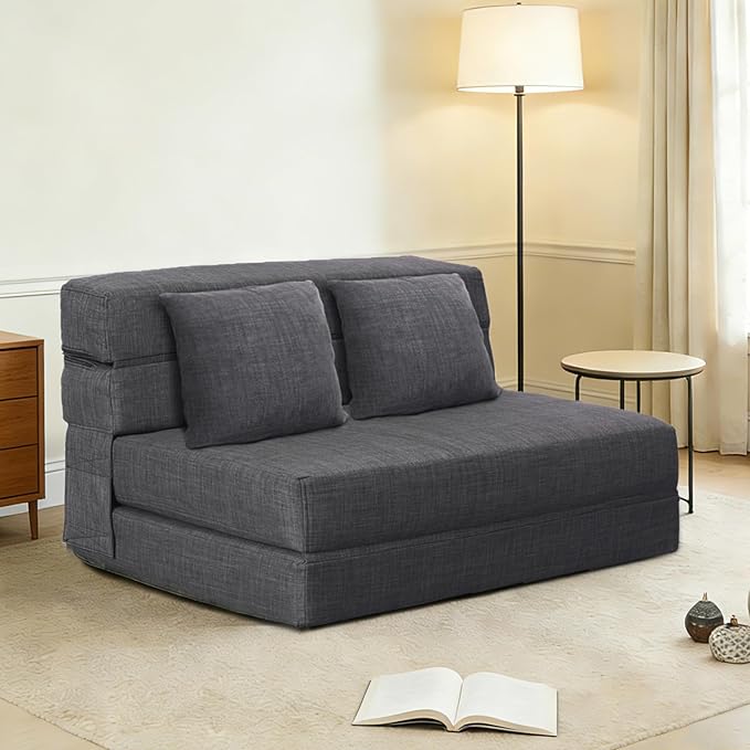ANONER 60" Fold Sofa Bed Couch Memory Foam by ANONER