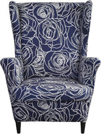 KRFOONN Wingback Chair Covers Slipcovers 2 Piece Stretch Wing Chair Covers by KRFOONN