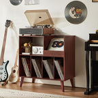 LELELINKY Large Record Player Stand, Turntable Stand - Image 8