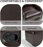 Trustyue Swivel Rocker Recliner Chair, 360° Swivel Recliner - Image 5