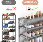 LANTEFUL 10 Tiers Shoe Rack 50 Pairs Large Capacity Tall Shoe Organizer Sturdy - Image 6
