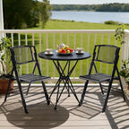 VINGLI Bamboo Folding Chair, Foldable Dining Wood Chairs Comfortable Seat - Image 9
