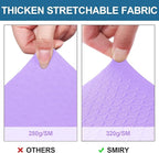 Smiry Waterproof Seat Covers for Dining Room Chairs Set of 8, Stretch Jacquard - Image 4